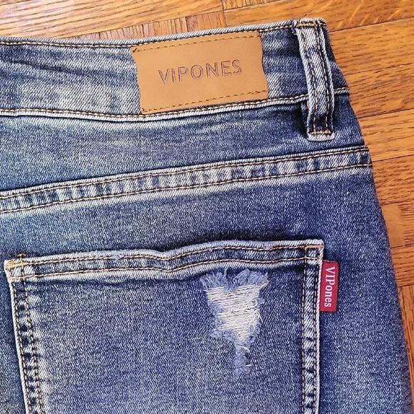 Vipones Denim Mini Skirt Size 10 New with Tags - Picture 7 of 8
